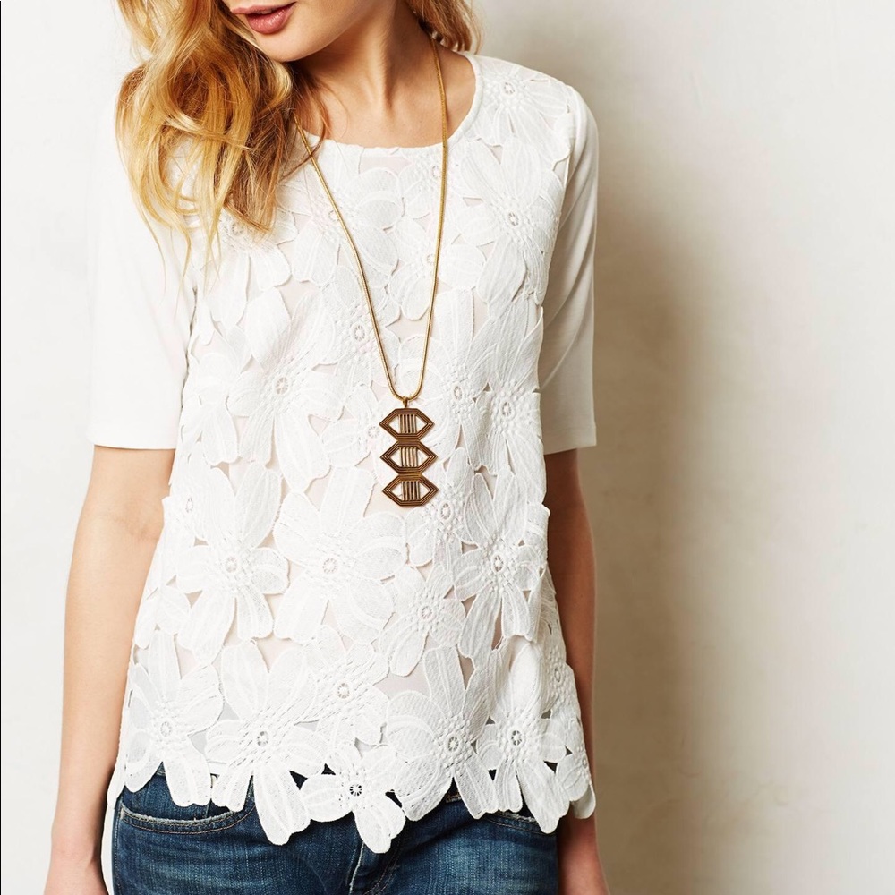 Anthropologie Sunday in Brooklyn Orlaya top